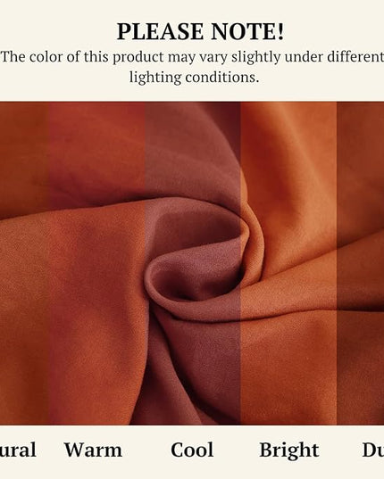 MILDLY Full Size Comforter Set 7 Piece Color Clash, Rust Bed in a Bag, All Season Bedding Sets with 1 Comforter, 2 Pillow Shams, 2 Pillowcases, 1 Flat Sheet, 1 Fitted Sheet - LeafyLoom