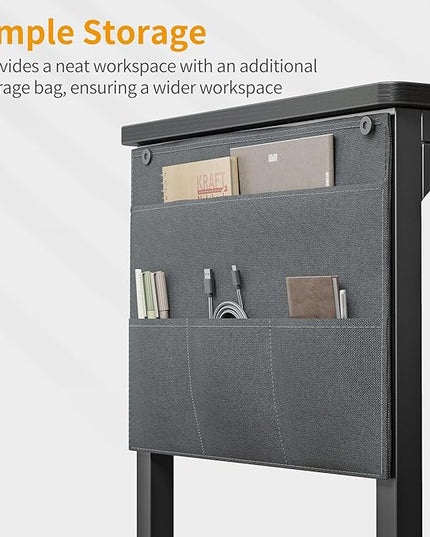 BANTI Computer Desk, 32 inch Home Office Writing Study Desks with Storage Bag, Small PC Table, Modern Simple Style for Space-Saving, Black - LeafyLoom