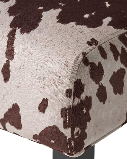 Christopher Knight Home Kassi Fabric Accent Chairs, 2-Pcs Set, Milk Cow - LeafyLoom