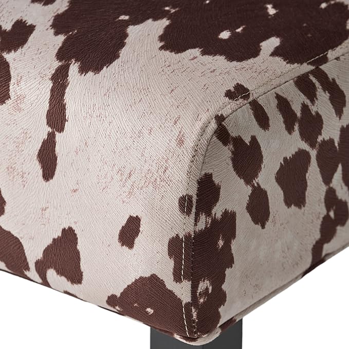 Christopher Knight Home Kassi Fabric Accent Chairs, 2-Pcs Set, Milk Cow - LeafyLoom