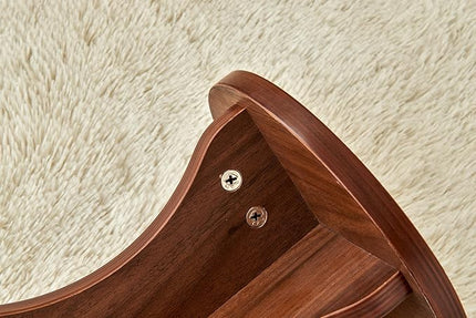 Rubber stools Seating for Kindergarten-Walnut - LeafyLoom