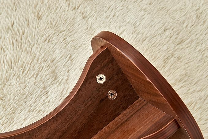 Rubber stools Seating for Kindergarten-Walnut - LeafyLoom
