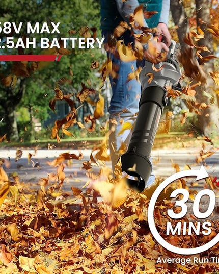 58V 730CFM Cordless Leaf Blower with 2.5AH Battery & Charger (LBL1273J) - LeafyLoom