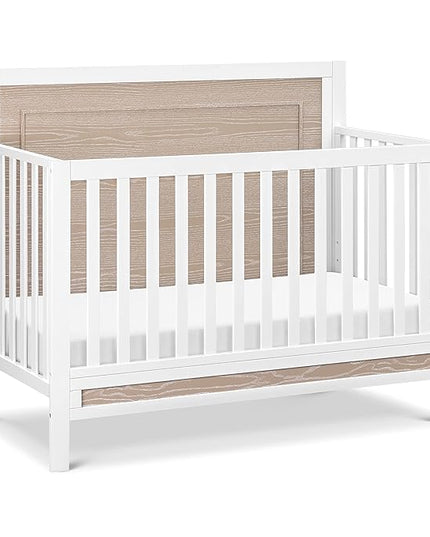 Carter's by DaVinci Radley 4-in-1 Convertible Crib in White & Coastwood, Greenguard Gold Certified - LeafyLoom