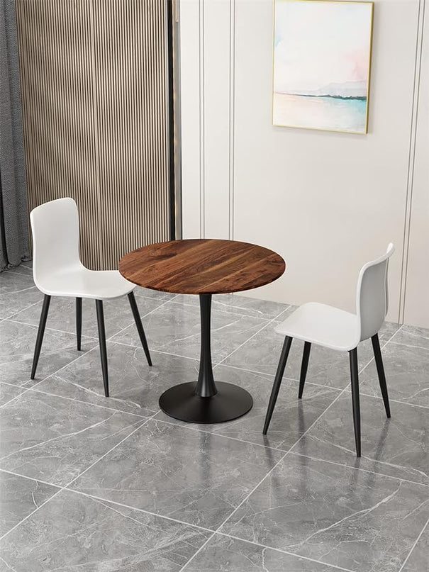 NicBex Dining Table Contemporary Kitchen Table Farmhouse Rustic Mid-Century Round Dining Table for Small Places Round Dining Table, Easy Assembly, Natural Wood Wash - LeafyLoom