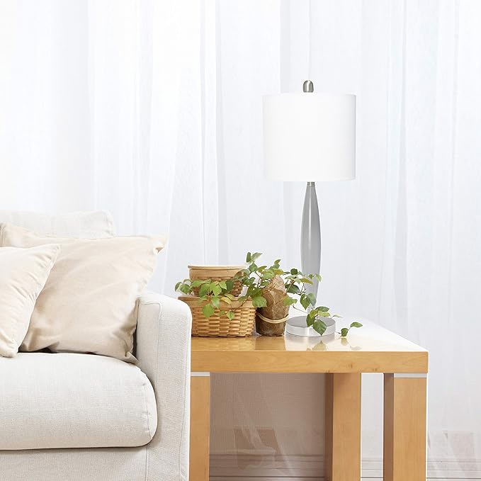 Elegant Designs LT3308-GRY Needle Stick Table Lamp, Gray - LeafyLoom