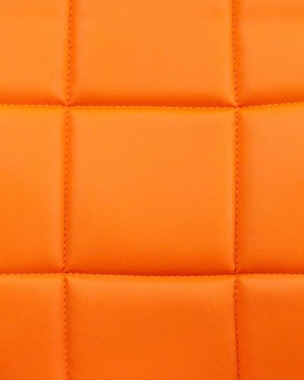 Flash Furniture Clayton Mid-Back Orange Quilted Vinyl Swivel Task Office Chair - LeafyLoom