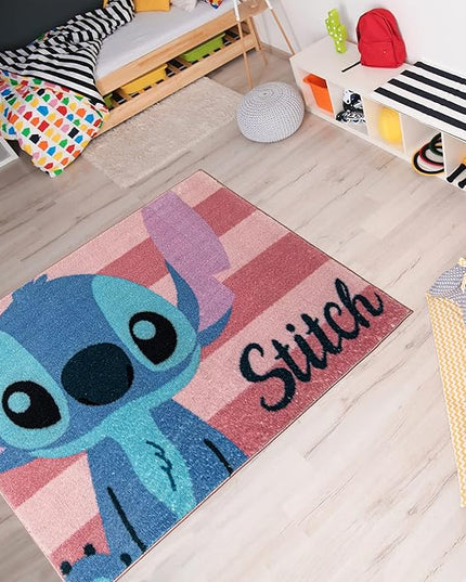 Gertmenian Disney Lilo & Stitch Area Rug for Children & Teens | Kids Home Decor for Girls & Boys | 3x5 Small, Pink, 19838 - LeafyLoom