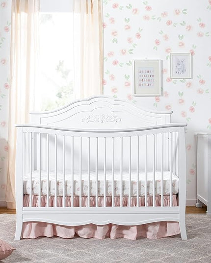 DaVinci Fiona 4-in-1 Convertible Crib in White, Greenguard Gold Certified - LeafyLoom