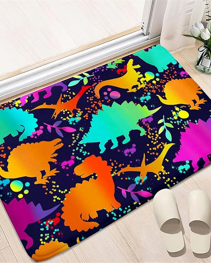 Cute Dinosaur Rug Dinosaur Area Rugs Cartoon Animal Patterns Carpets Dinosaur Bedroom Decor for Boys Kids Area Rug Dinosaur Rugs for Boys Bedroom Dinosaur Play Rug for Boys Bedroom,2'×3' - LeafyLoom