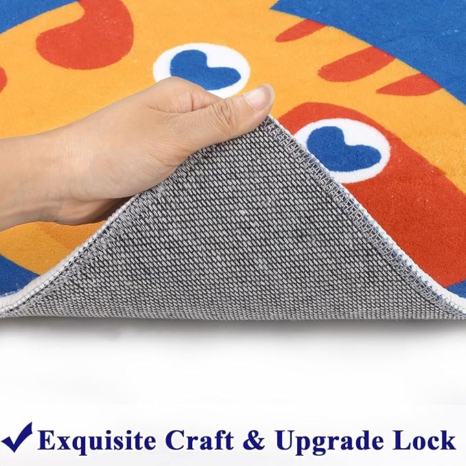HiiARug 12pcs Carpet Squares for Classroom 18x18 Carpet Spots for Classroom Sitting Floor Seats for Kids Sit Spots for Classroom Kindergarden Playroom Decor Preschool Floor Dots for Classroom - LeafyLoom