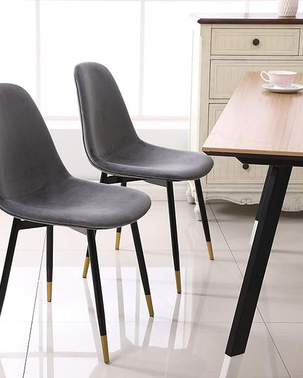 NicBex Haerin-SD-00350-LWJ Dining Chairs, 22.3"x17.3"x33.3", Gray - LeafyLoom