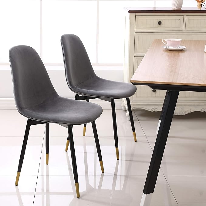 NicBex Haerin-SD-00350-LWJ Dining Chairs, 22.3"x17.3"x33.3", Gray - LeafyLoom