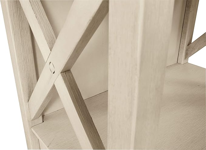 Signature Design by Ashley Bolanburg Cottage Chic Display Cabinet or Bookcase, Antique White - LeafyLoom