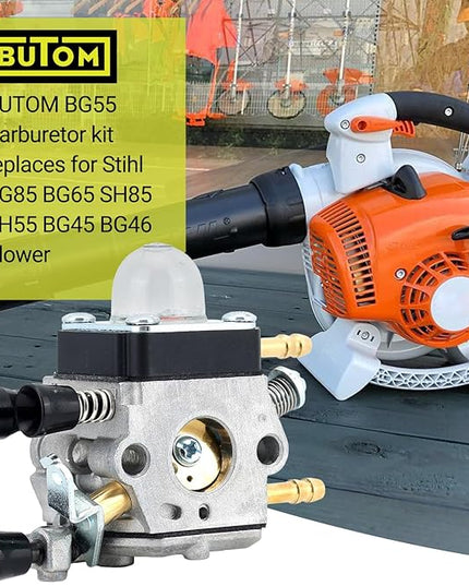 BG55 Carburetor for Stihl BG 55 BG85 BG 85 BG65 SH85 SH55 BG45 SH85C BG55Z BG46 Leaf Blower 42291200606 Zama C1Q-S68G C1Q-S68 Carburetor with filter maintenance kit - LeafyLoom
