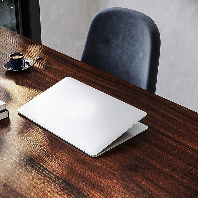 Coleshome 55 Inch Computer Desk, Modern Simple Style Desk for Home Office, Study Student Writing Desk,Vintage - LeafyLoom