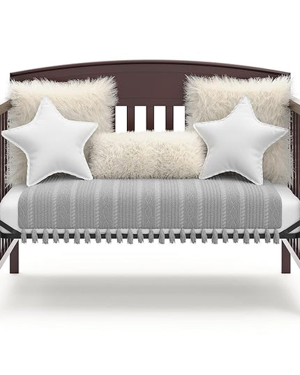 Graco Benton 5-in-1 Convertible Crib (Espresso) – GREENGUARD Gold Certified, Converts from Baby Crib to Toddler Bed, Daybed and Full-Size Bed, Fits Standard Full-Size Crib Mattress - LeafyLoom
