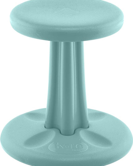 Kore Kids Wobble Chair - Flexible Seating Stool for Classroom & Elementary School, ADD/ADHD - Made in The USA - Age 6-7, Grade 1-2, Teal (14in) - LeafyLoom
