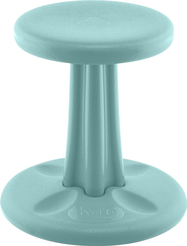 Kore Kids Wobble Chair - Flexible Seating Stool for Classroom & Elementary School, ADD/ADHD - Made in The USA - Age 6-7, Grade 1-2, Teal (14in) - LeafyLoom