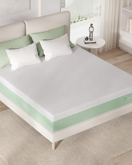 Novilla Mattress Queen Size,12 Inch Gel Memory Foam Mattress in a Box for Cool Night & Motion Isolation,Medium Firm Feel Bed Mattress,Bliss - LeafyLoom