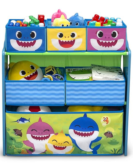 Baby Shark Design & Store 6 Bin Toy Storage Organizer by Delta Children - LeafyLoom