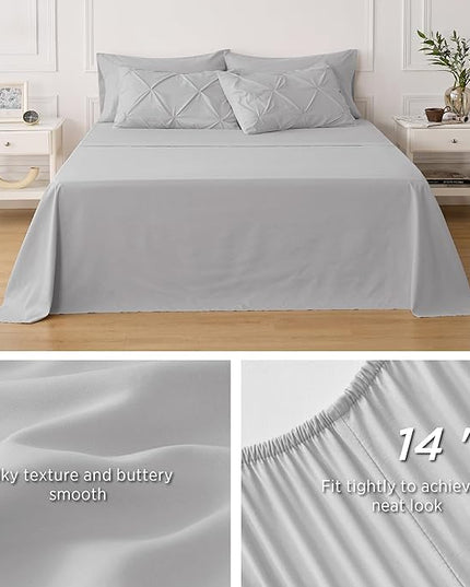 Bedsure Full Size Comforter Sets - Bedding Sets Full 7 Pieces, Bed in a Bag Green Bed Sets with Comforter, Sheets, Pillowcases & Shams, Adult & Kids Bedding - LeafyLoom