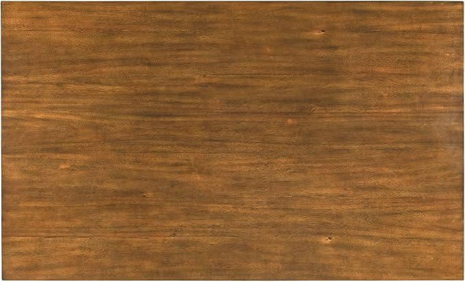 6-Piece Wooden Rectangular Dining Table Set with Bench and 4 Upholstered Chairs for Kitchen Living Room, Farmhouse Rustic Style, Natural Cherry, 60''L x 36''W x 30''H - LeafyLoom