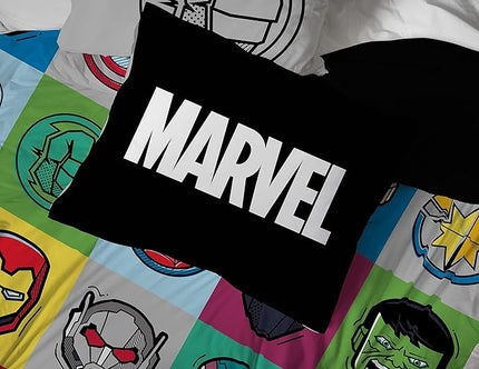 Jay Franco Marvel Avengers Pop 5 Piece Twin Size Bed Set - includes Comforter & Sheet Set - Super Soft Fade Resistant Microfiber (Official Marvel Product) - LeafyLoom