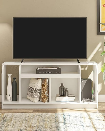 Ameriwood Home The Loft Stand for TVs up to 59", White - LeafyLoom