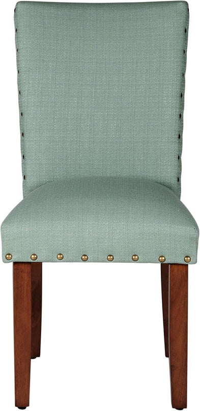 HomePop Classic Parsons Dining Chairs, Set of 2, Sea Foam Green - LeafyLoom
