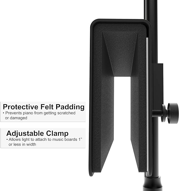 Cocoweb 22" Grand Piano Lamp, LED, Adjustable, Quality Lighting in Black with Satin Nickel Accents, with Plug-in Adapter - GPLED22SND - LeafyLoom