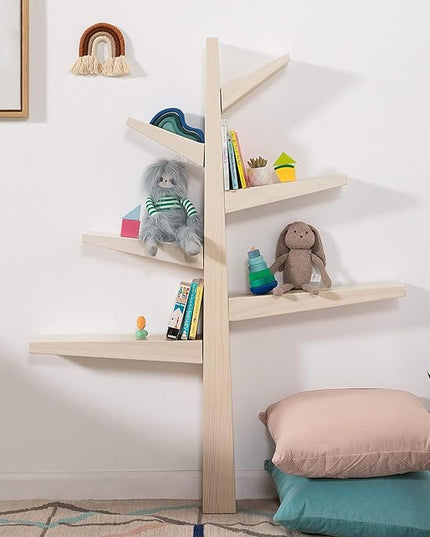 Babyletto Spruce Tree Bookcase in Washed Natural - LeafyLoom