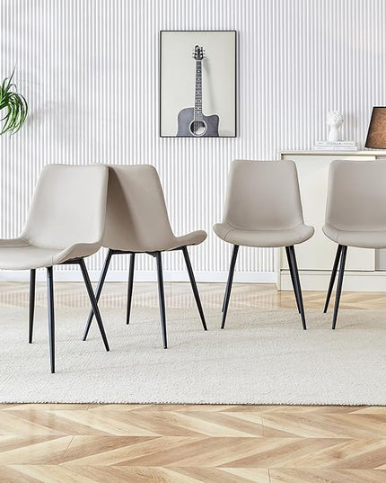 NicBex Haerin-SD-00315-LWJ Dining Chairs, 19.6"x18.5"x32.6", Light Gray - LeafyLoom