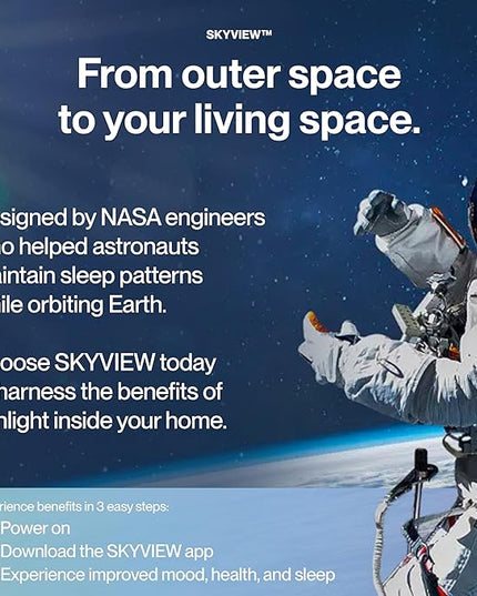 Wellness Table Lamp SKY-VIEW 2, Designed by NASA Engineers – Improves Focus, Boosts Mood, and Helps You Sleep Better - LeafyLoom