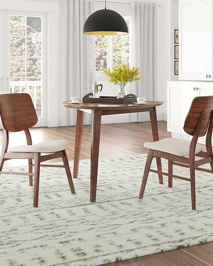 New Classic Furniture Oscar Corner Table, Walnut - LeafyLoom