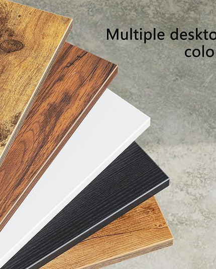 CubiCubi L Shaped Desk, 55.1 inch Corner Computer Desk with Storage Shelves, Home Office Desk with Bookshelf for Writing Gaming Study, Rustic Brown - LeafyLoom