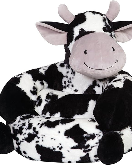 Trend Lab Cow Toddler Chair Plush Character Kids Chair Comfy Furniture Pillow Chair for Boys and Girls, 21 x 19 x 19 inches - LeafyLoom