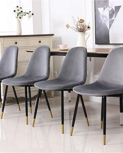 NicBex Haerin-SD-00350-LWJ Dining Chairs, 22.3"x17.3"x33.3", Gray - LeafyLoom