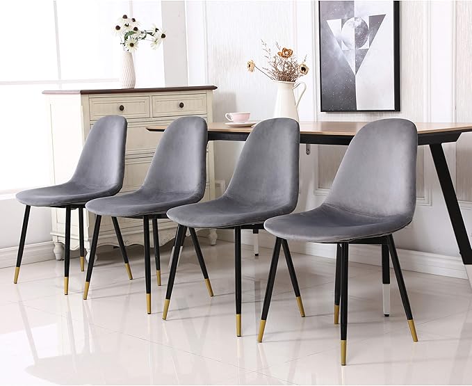 NicBex Haerin-SD-00350-LWJ Dining Chairs, 22.3"x17.3"x33.3", Gray - LeafyLoom