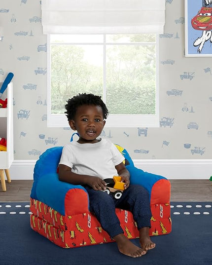 Delta Children Cozee Buddy Flip-Out Kids Chair, Cars - LeafyLoom