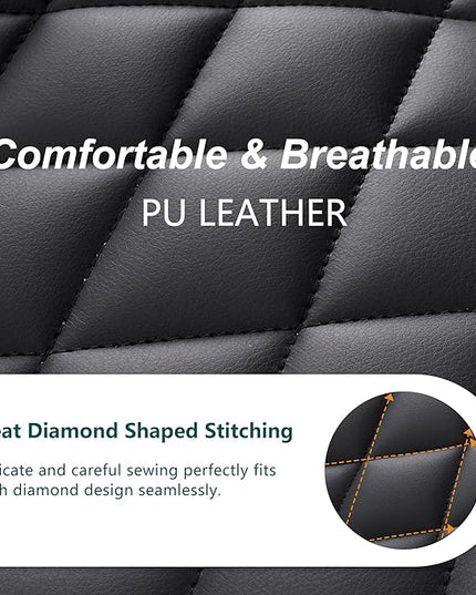 YOUNUOKE Comfortable Desk Chair, Home Office Chairs with Wheels, Armless Samll Comfy Vanity Chairs, PU Leather Computer Task Work Desk Chairs, Black - LeafyLoom