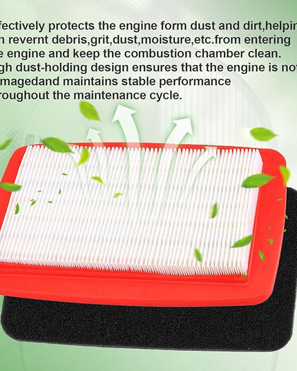 544271501 512654101 Air Filter & Pre Filter for Redmax EBZ8500 EBZ7500 EBZ8000 EBZ8001 EBZ8050 EBZ8050RH EBZ8500RH Husqvarna 170BF 180BF 180BT 370BFS 380BFS 570BFS 580BFS T4012-82310 T4012-82320 - LeafyLoom