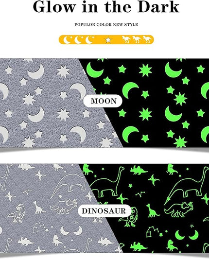 Eanpet Large Playroom Rug for Kids Glow in The Dark Star Area Rugs for Boys Girls Toddlers Bedroom Decorative 5x7 Grey Play Mat for Babies 1-3 Years - LeafyLoom