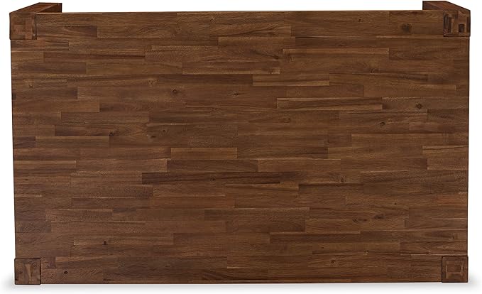 East West Furniture CN6-0N-T Celina Modern Kitchen Table - Rectangle Rustic Wood Dining Table , 36x60 Inch, Walnut - LeafyLoom