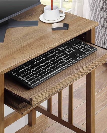 Convenience Concepts Designs2Go Mission Desk with Keyboard Drawer, Driftwood - LeafyLoom