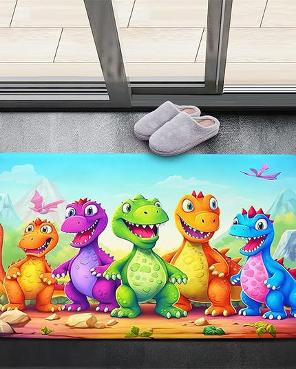 Dinosaur Carpet for Boys Room - Dinosaur Rugs for Boys Bedroom Cartoon Dinosaur Rug Kids Rugs for Bedroom Cute Dinosaur Area Rug for Living Room Bedroom Kids Room,2'×3' - LeafyLoom