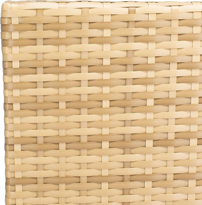 SAFAVIEH Outdoor Collection Bassey Natural/White Cushion 4-Piece Conversation Patio Set PAT7507D - LeafyLoom