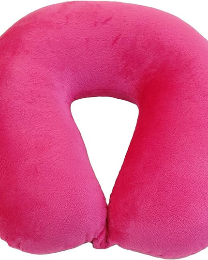 Neck Pillow Adult Cozy Soft Microfiber, Pink - LeafyLoom