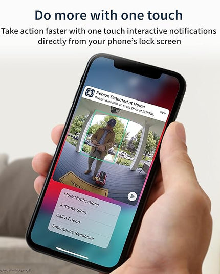 Arlo Essential Wired Video Doorbell - HD Video, 180° View, Night Vision, 2 Way Audio, DIY Installation (wiring required), Security Camera, Doorbell Camera, Home Security Cameras, White - AVD1001 Arlo
