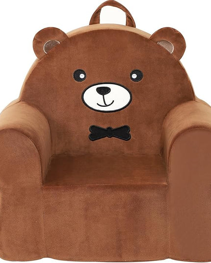 Cuddly Toddler First Chair, Premium Character Chair, Brown Bear, 18 month up to 3 Years - LeafyLoom